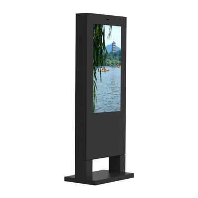 Черный Signage цифров стойки пола игрока IP65 рекламы андроида LCD 43Inch