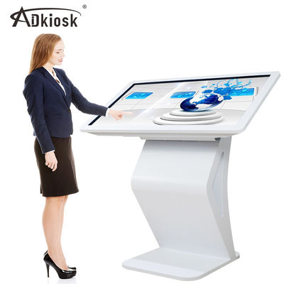 Киоск LCD экрана касания 16:9 стойки взаимодействующий рекламируя цвет монитора дисплея 16.7M