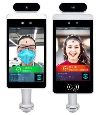 Стена терминала IP65 распознавания лиц управления доступом водоустойчивая установила хранение 8G