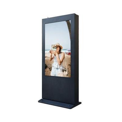 Пол IP55 или IP65 доказательства воды стоя на открытом воздухе игрок рекламы Signage цифров