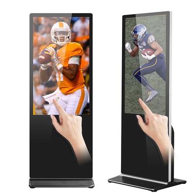 пол 55Inch стоя рекламирующ киоск экрана касания игрока взаимодействующий