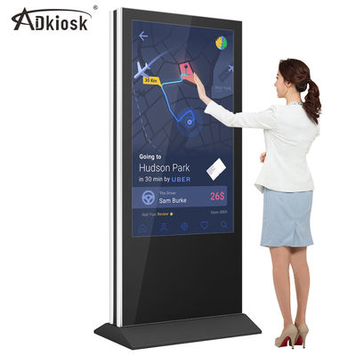 двухсторонний пол игрока рекламы дисплея 55inch стоя цифровой signage