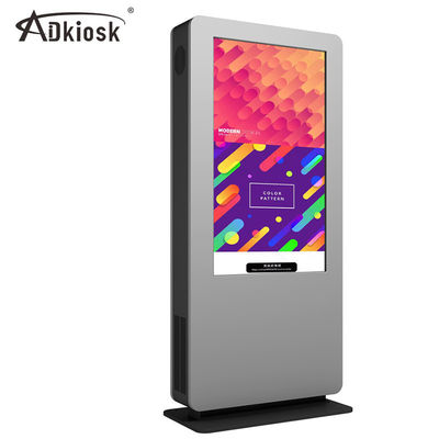 LVDS 3500cd/m2 на открытом воздухе Lcd рекламируя дисплей киоск 55 дюймов свободный стоящий