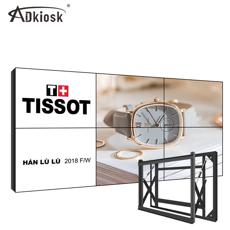 Соединяя настенный дисплей 500cd/M2 12ms LCD экрана видео- для магазина автомобиля
